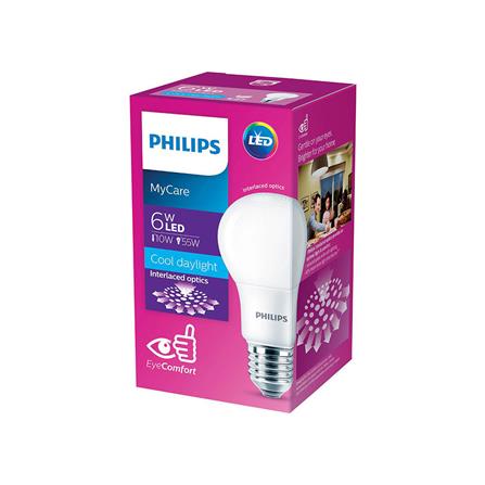 หลอดไฟ LED PHILIPS A60 E27 6วัตต์ สีขาวสว่าง_2