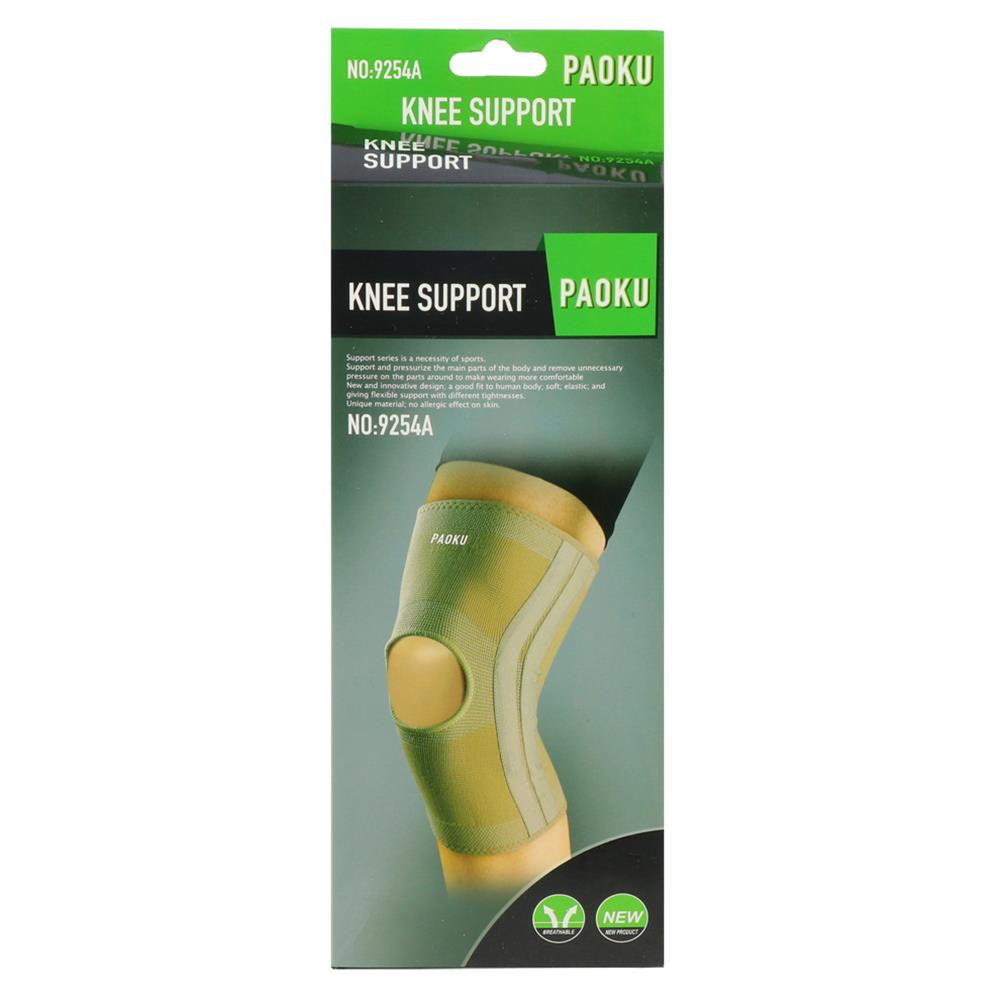 อุปกรณ์พยุงเข่าเสริมแกน แบบเปิดเข่า PAOKU 9254A FREE SIZE