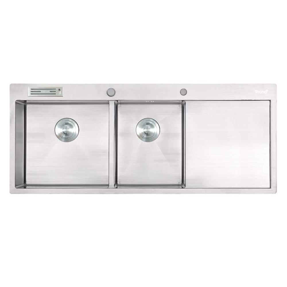 ซิงค์ฝัง 2 หลุม 1 ที่พัก TECNOPLUS 2130UD สเตนเลส