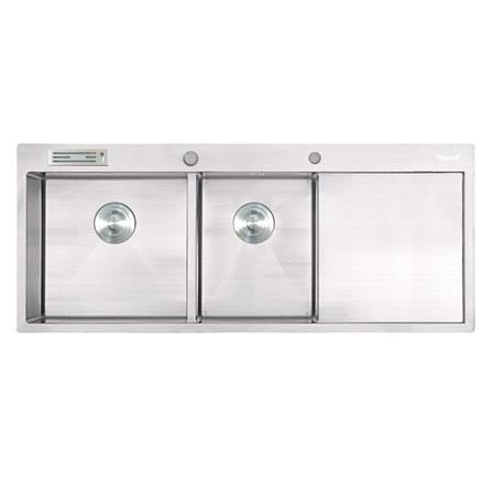 ซิงค์ฝัง 2 หลุม 1 ที่พัก TECNOPLUS 2130UD สเตนเลส