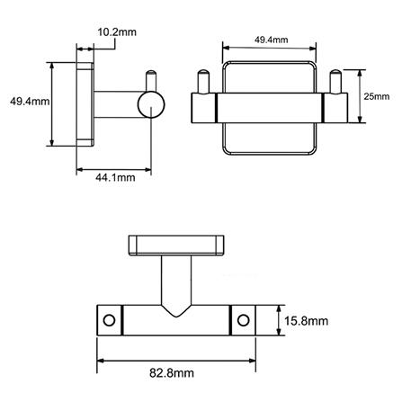 ขอแขวนผ้า NOVABATH NVB-602S สเตนเลส_2