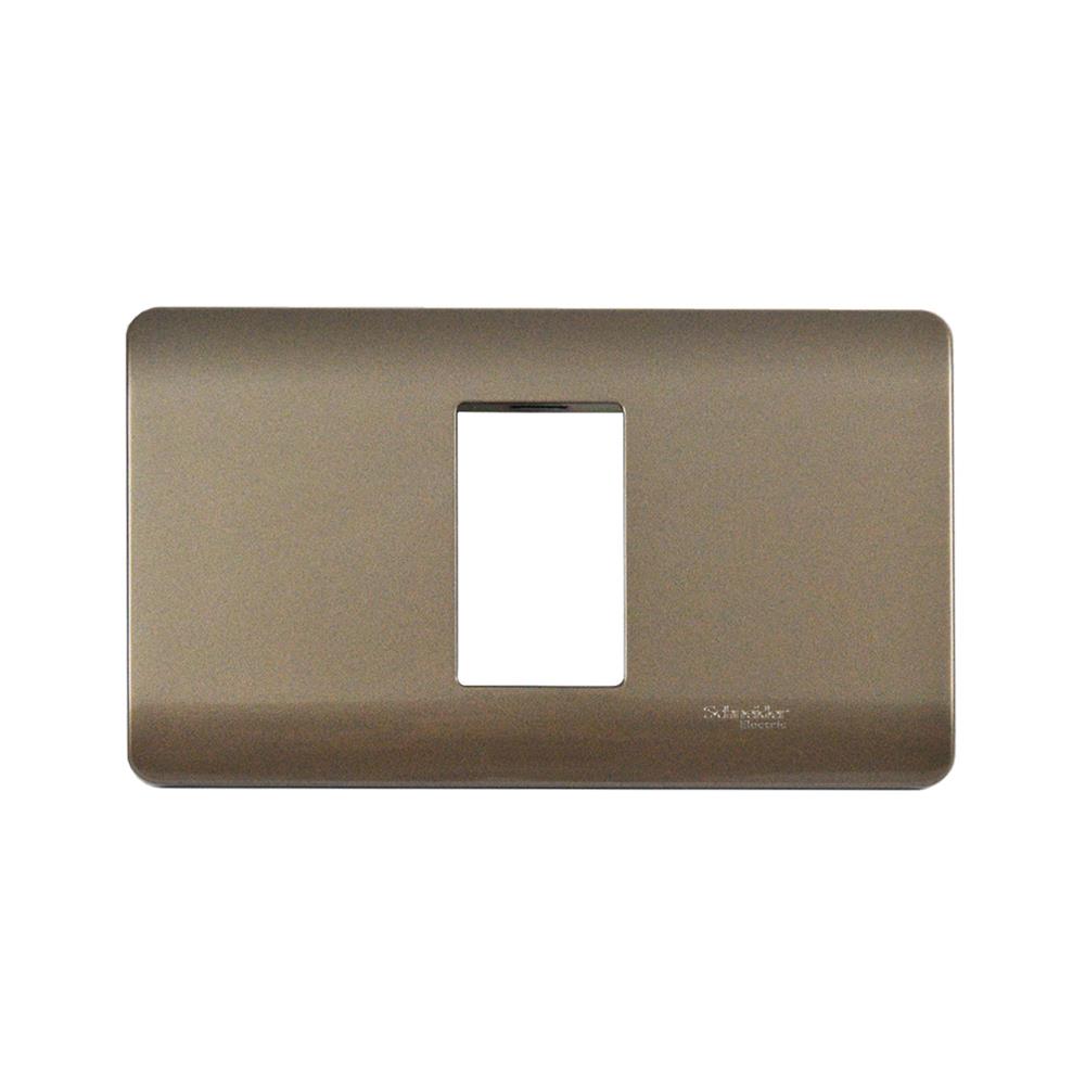 หน้ากาก 1 ช่อง SCHNEIDER A8401SH_SZ สีน้ำตาล