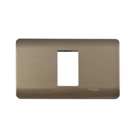 หน้ากาก 1 ช่อง SCHNEIDER A8401SH_SZ สีน้ำตาล