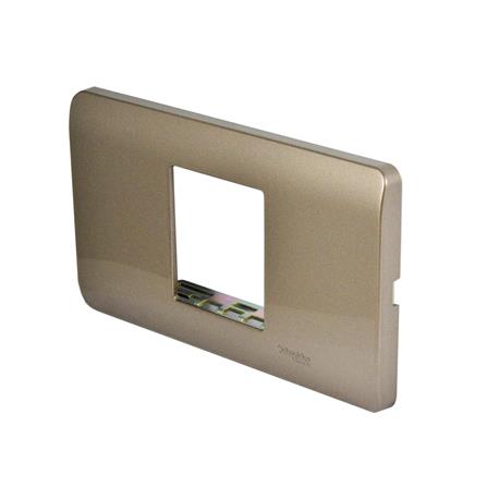 หน้ากาก 1 ช่อง SCHNEIDER A8401SH_SZ สีน้ำตาล_1