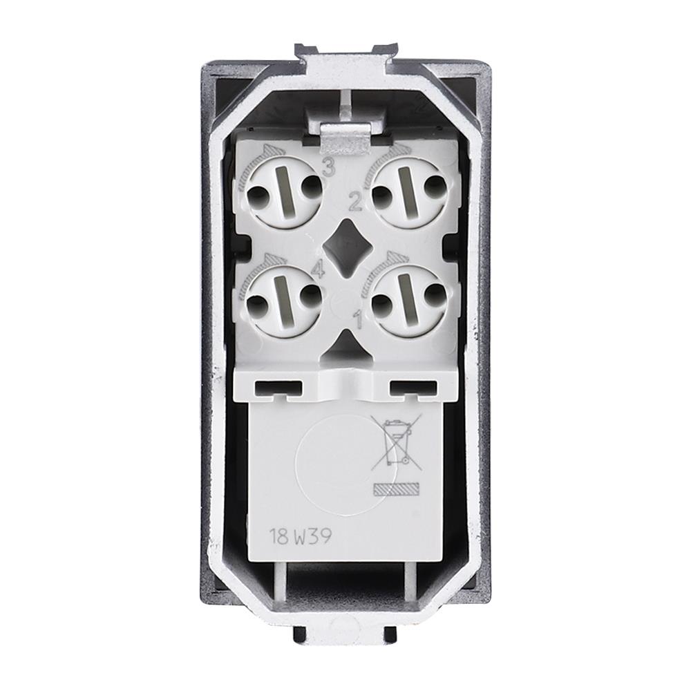 เต้ารับโทรศัพท์ BTICINO 6P/4C SAG5958/11N สีขาว