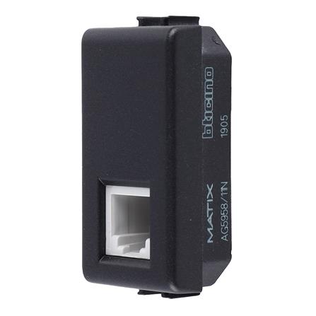 เต้ารับโทรศัพท์ BTICINO 6P/4C SAG5958/11N สีขาว_1