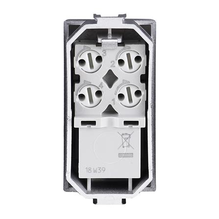 เต้ารับโทรศัพท์ BTICINO 6P/4C SAG5958/11N สีขาว_2