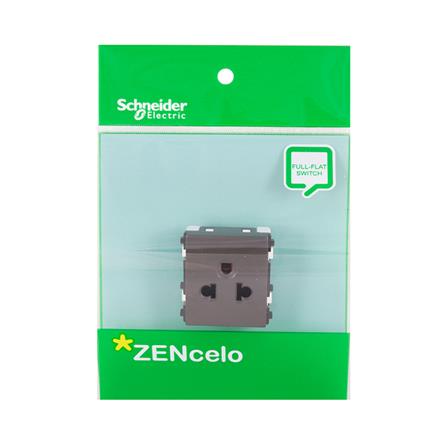 เต้ารับเดี่ยว 3 ขา มีม่านนิรภัย SCHNEIDER 84426MUES_BZ สีน้ำตาล_2