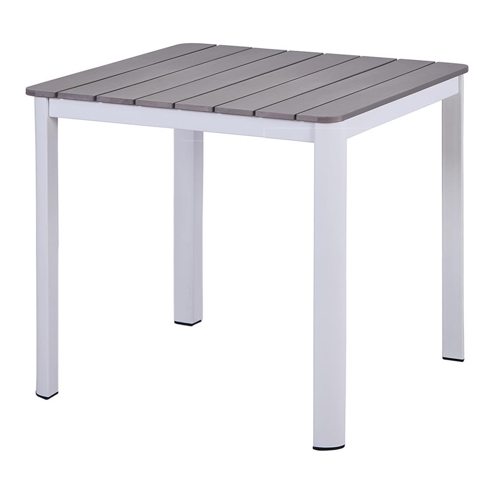 โต๊ะไม้พลาสวูด SPRING ARTEMIS 80 ซม. สีขาว/สีเทา