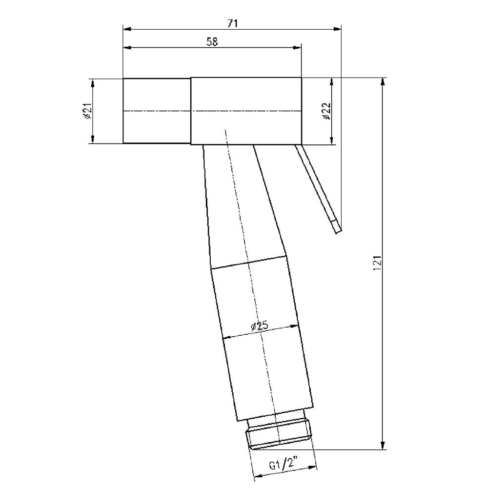 สายฉีดชำระครบชุด SS NVB-SY007S