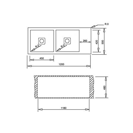 ซิงค์ฝัง 2 หลุม 1 ที่พัก TEKA TQB R10 สเตนเลส_3