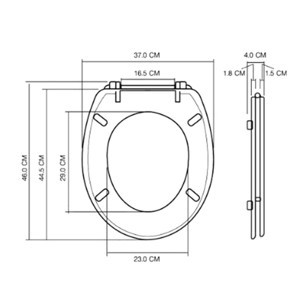 ฝารองนั่ง MOYA DUROPLAST 18EVD02-เปลือกหอย