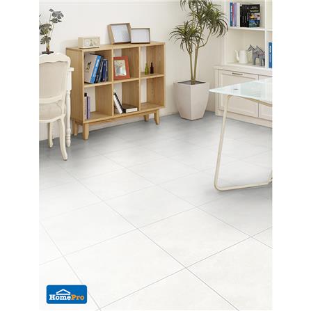 กระเบื้องพื้น 12x12 นิ้ว SMILE อิงหมอก ขาว A_3