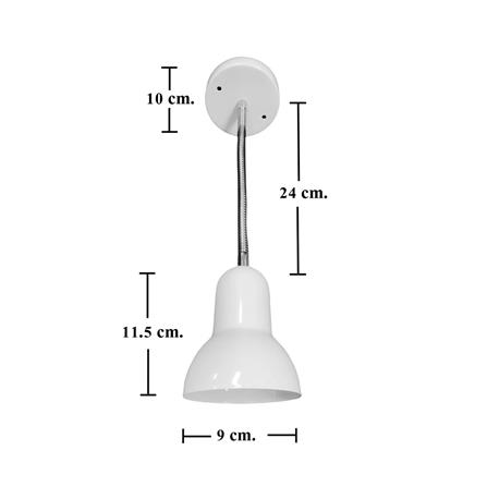ไฟกิ่งภายใน HATASHI HT-4702 WL สีขาว/เงิน 1 หัว_4