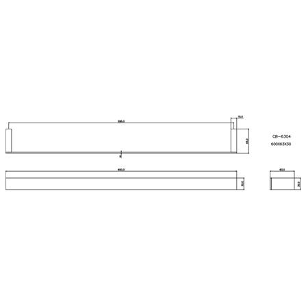 ราวแขวนผ้า CB-6304 สเตนเลส_1