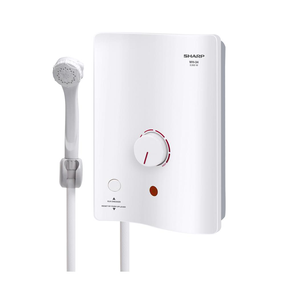 เครื่องทำน้ำอุ่น SHARP WH-34 3500 วัตต์ สีขาว