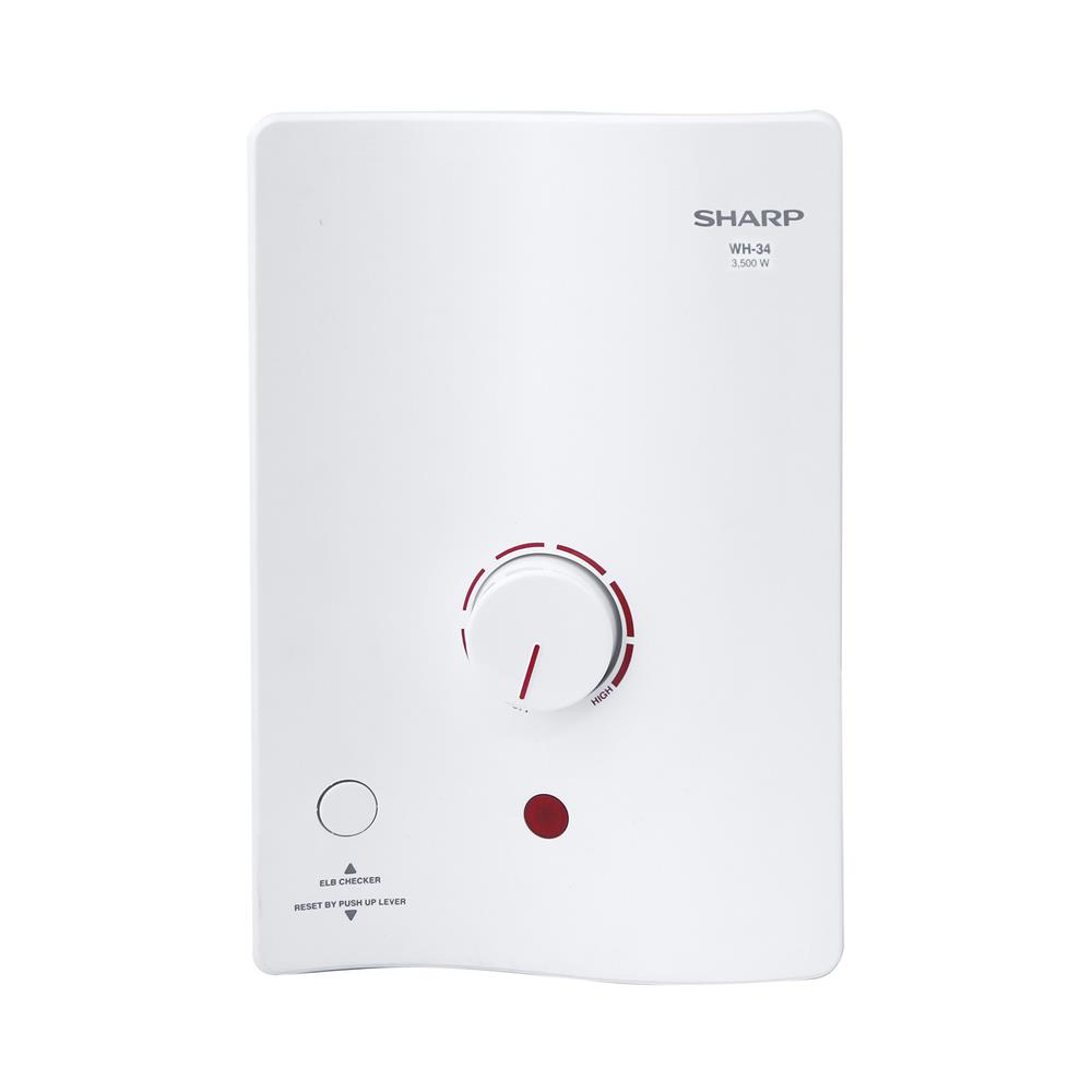 เครื่องทำน้ำอุ่น SHARP WH-34 3500 วัตต์ สีขาว