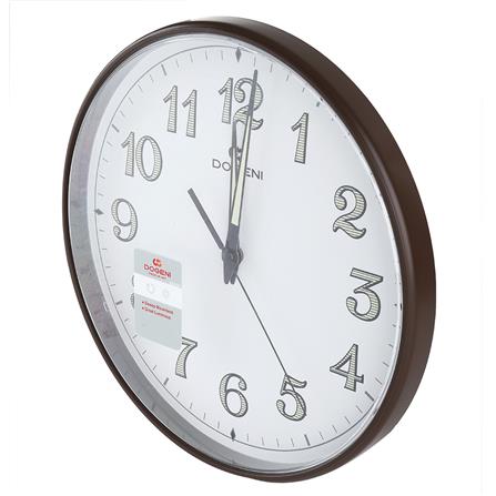 นาฬิกาแขวน DOGENI WNP015DB 10.5 นิ้ว สีน้ำตาลเข้ม_1