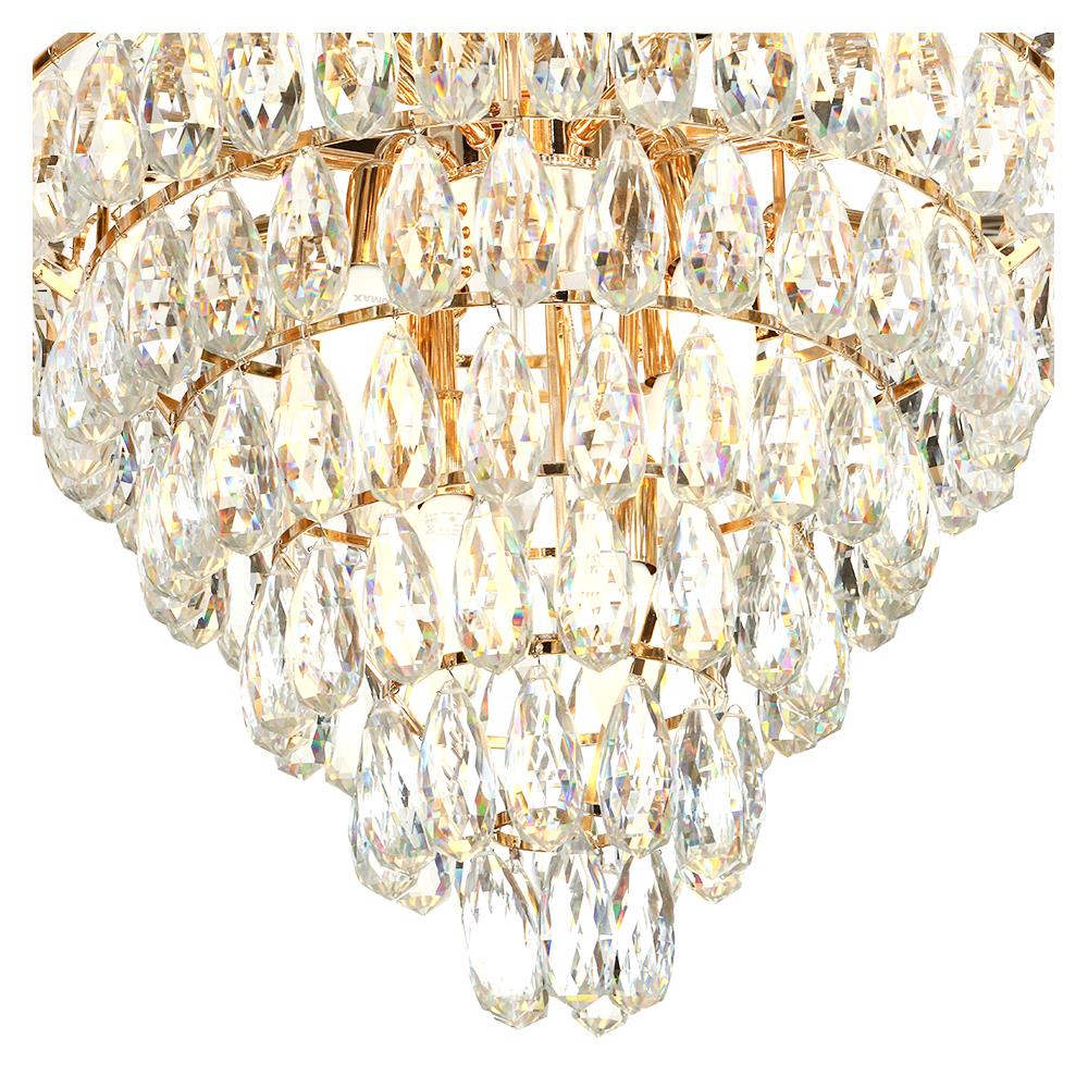 ไฟช่อ CST 2679-600 แก้ว/อะคริลิค/สีทอง 16หัว