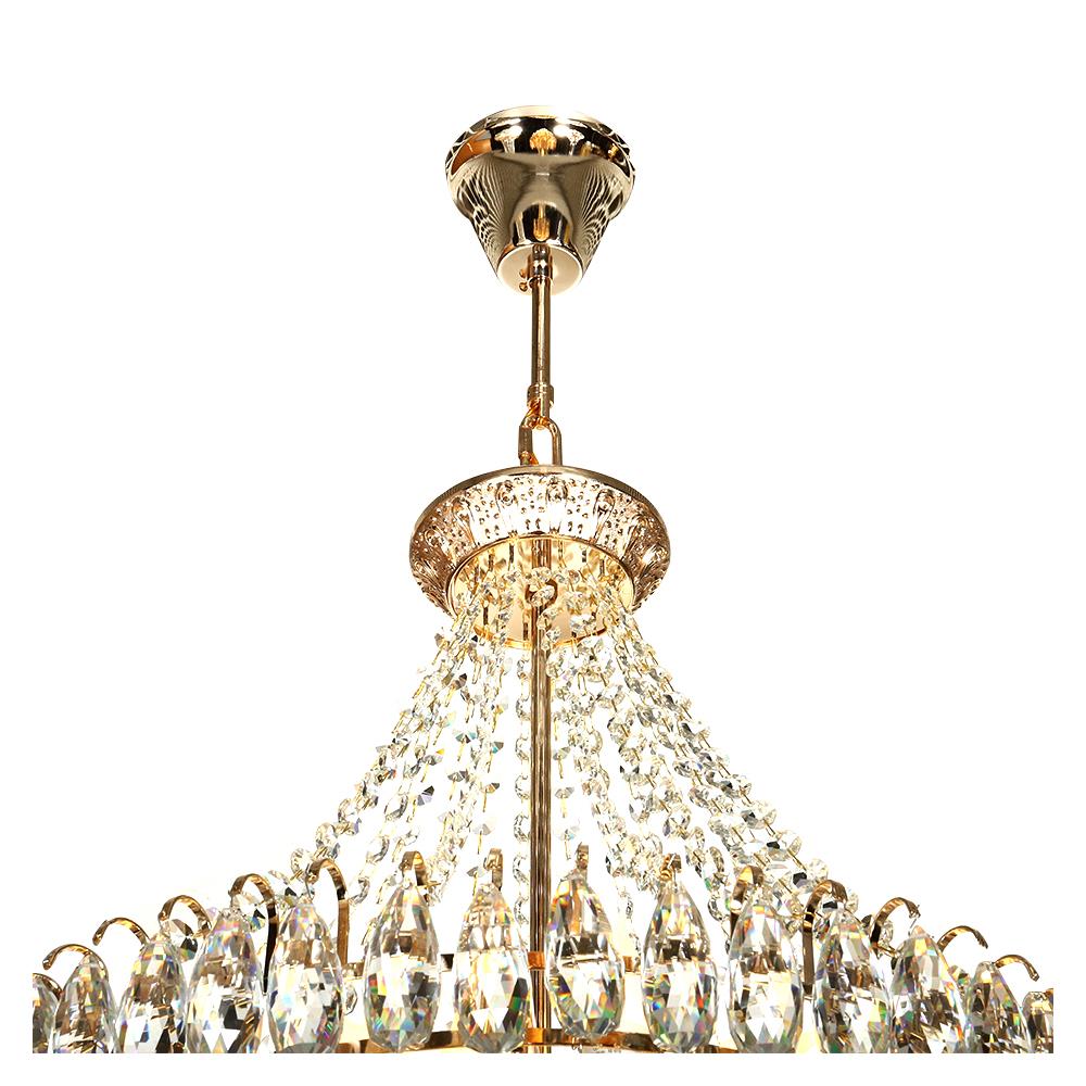 ไฟช่อ CST 2679-600 แก้ว/อะคริลิค/สีทอง 16หัว