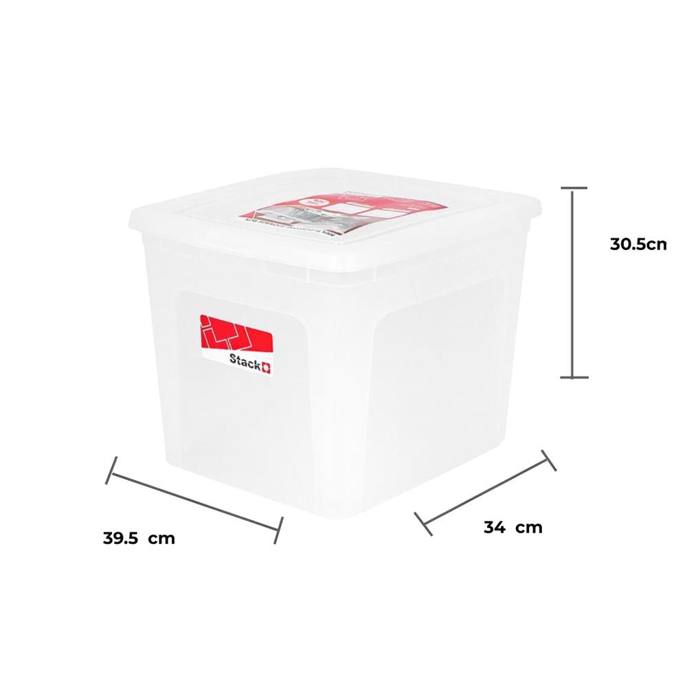 กล่องฝาปิด STACKO CK300 39.5x34x30.5 ซม. สีใส