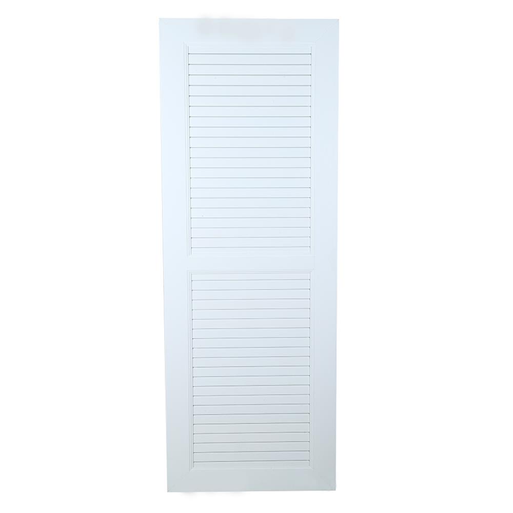 ประตูห้องน้ำ UPVC ASARA S937 70X200 ซม. สีขาว ไม่เจาะลูกบิด