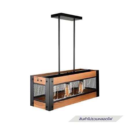 ไฟช่อ L&E 01-02752 สีดำ/ทอง 3 หัว_0