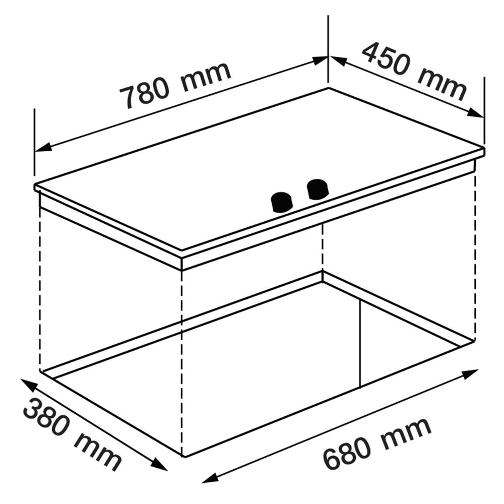เตาฝังแก๊ส AXIA ROSEE 78-3G 78 ซม.