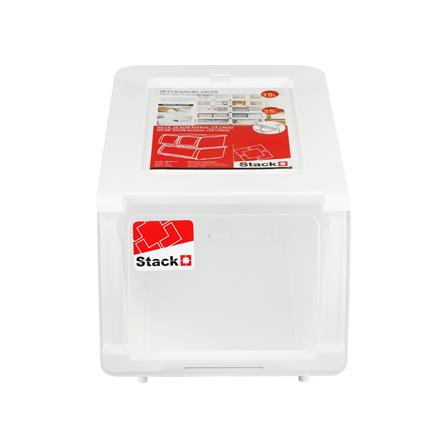 กล่องเปิดฝาหน้า STACKO HV15 38.8x25.5x23 ซม. สีขาว_1