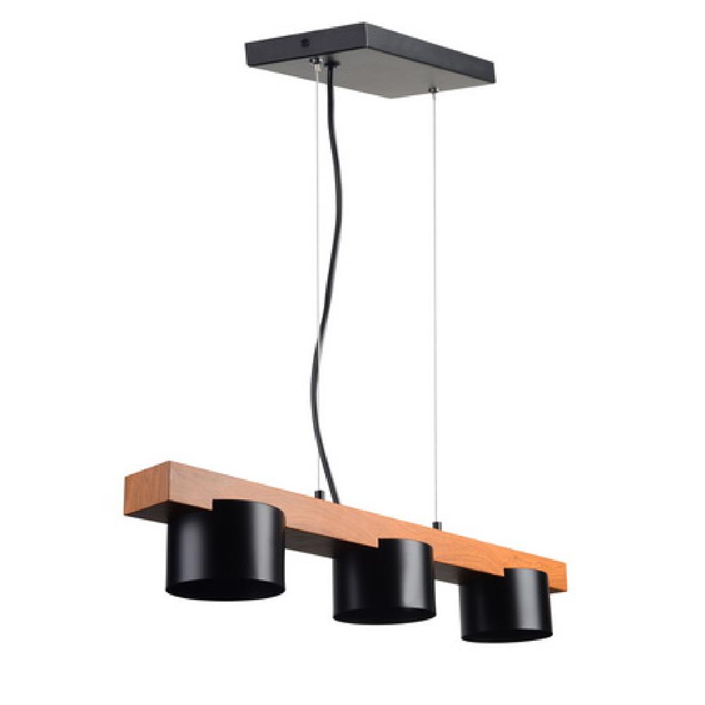 ไฟช่อ L&E MODERN 01-02753 คริสตัล/โลหะ สีดำ/ทอง 3 หัว