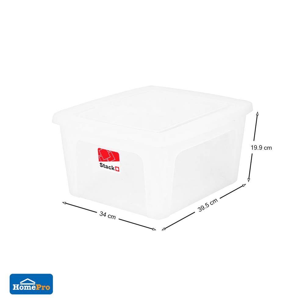 กล่องฝาปิด STACKO CK180 39.5x34x19.9 ซม. สีใส