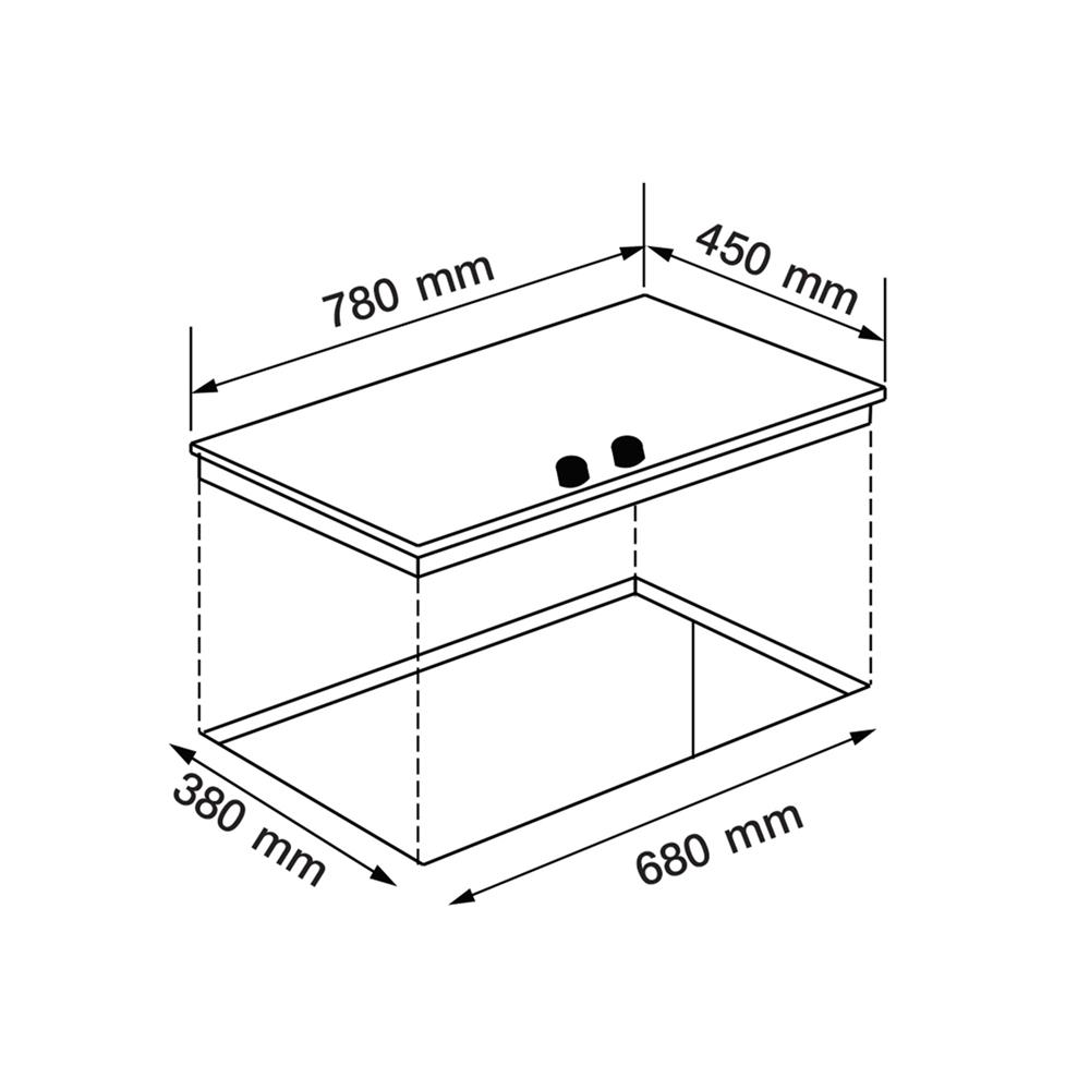 เตาฝังแก๊ส AXIA ROSEE78-2G 78  ซม.
