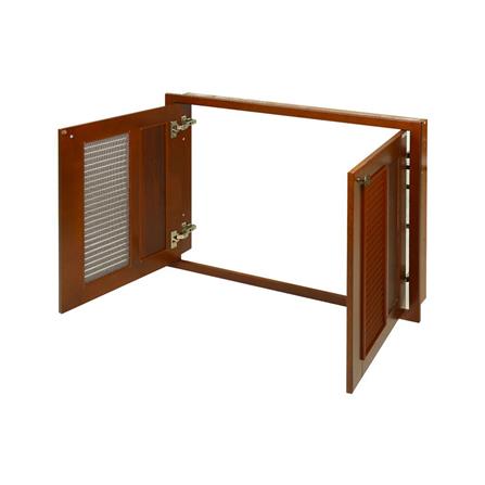 บานซิงค์คู่ KITZCHO ZOUL 86x66 ซม. สีไม้สัก_2