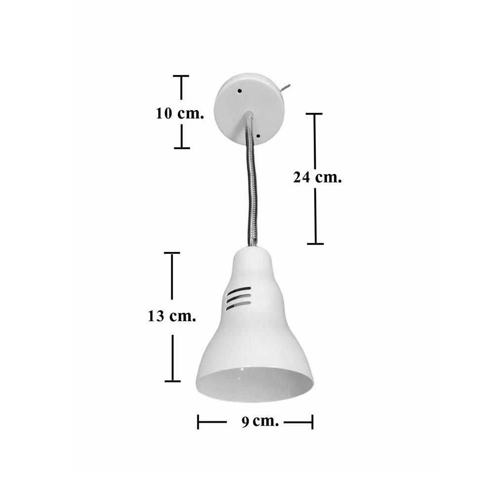 ไฟกิ่งภายใน HATASHI HT-4711 WL สีขาว/เงิน 1 หัว