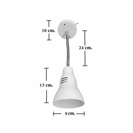 ไฟกิ่งภายใน HATASHI HT-4711 WL สีขาว/เงิน 1 หัว_4