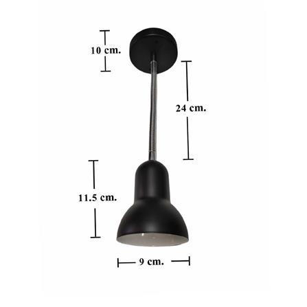 ไฟกิ่งภายใน HATASHI HT-4702 WL สีเงิน/ดำ 1 หัว_4