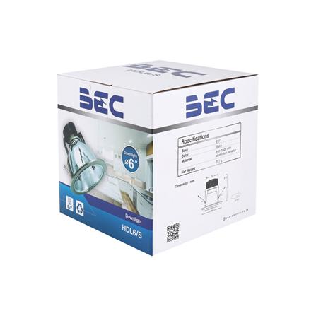 ดาวน์ไลท์ 3640030460 BEC โลหะ/อะลูมิเนียม สีเงิน 6 นิ้ว กลม_2