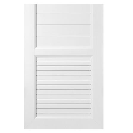 ประตูห้องน้ำ UPVC ASARA S933 70X200 ซม. สีขาว ไม่เจาะลูกบิด_2