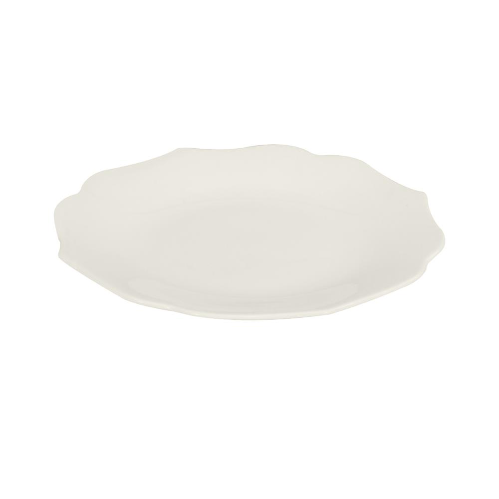 จาน FINE CHINA ตื้น 10" ROYAL FINE CHINA BARONESS WHITE