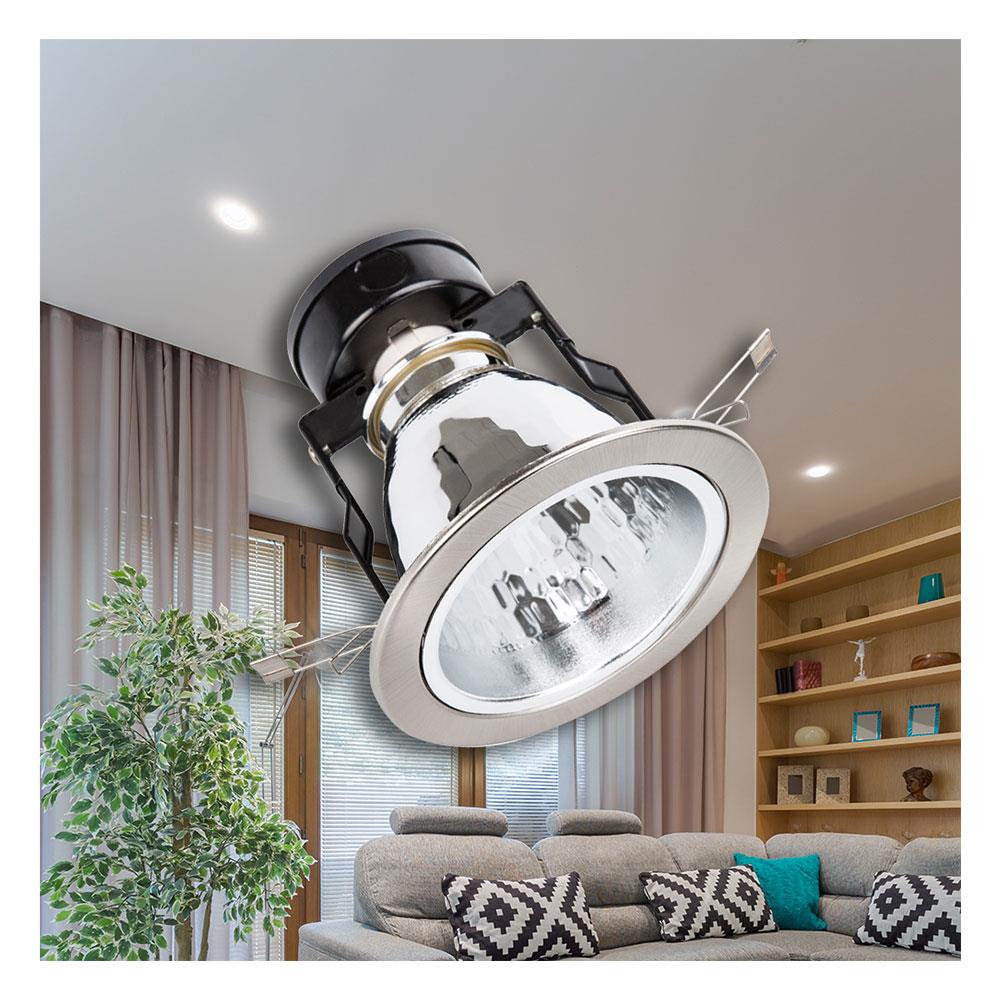 ดาวน์ไลท์ 3640030440 BEC โลหะ/อะลูมิเนียม สีเงิน 4 นิ้ว กลม