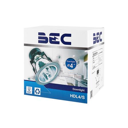 ดาวน์ไลท์ 3640030440 BEC โลหะ/อะลูมิเนียม สีเงิน 4 นิ้ว กลม_2
