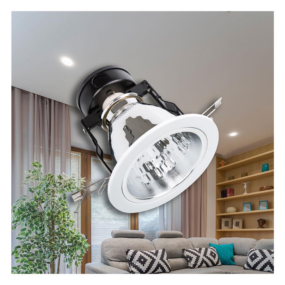 ดาวน์ไลท์ 3640030445 BEC โลหะ/อะลูมิเนียม สีขาว 4 นิ้ว กลม