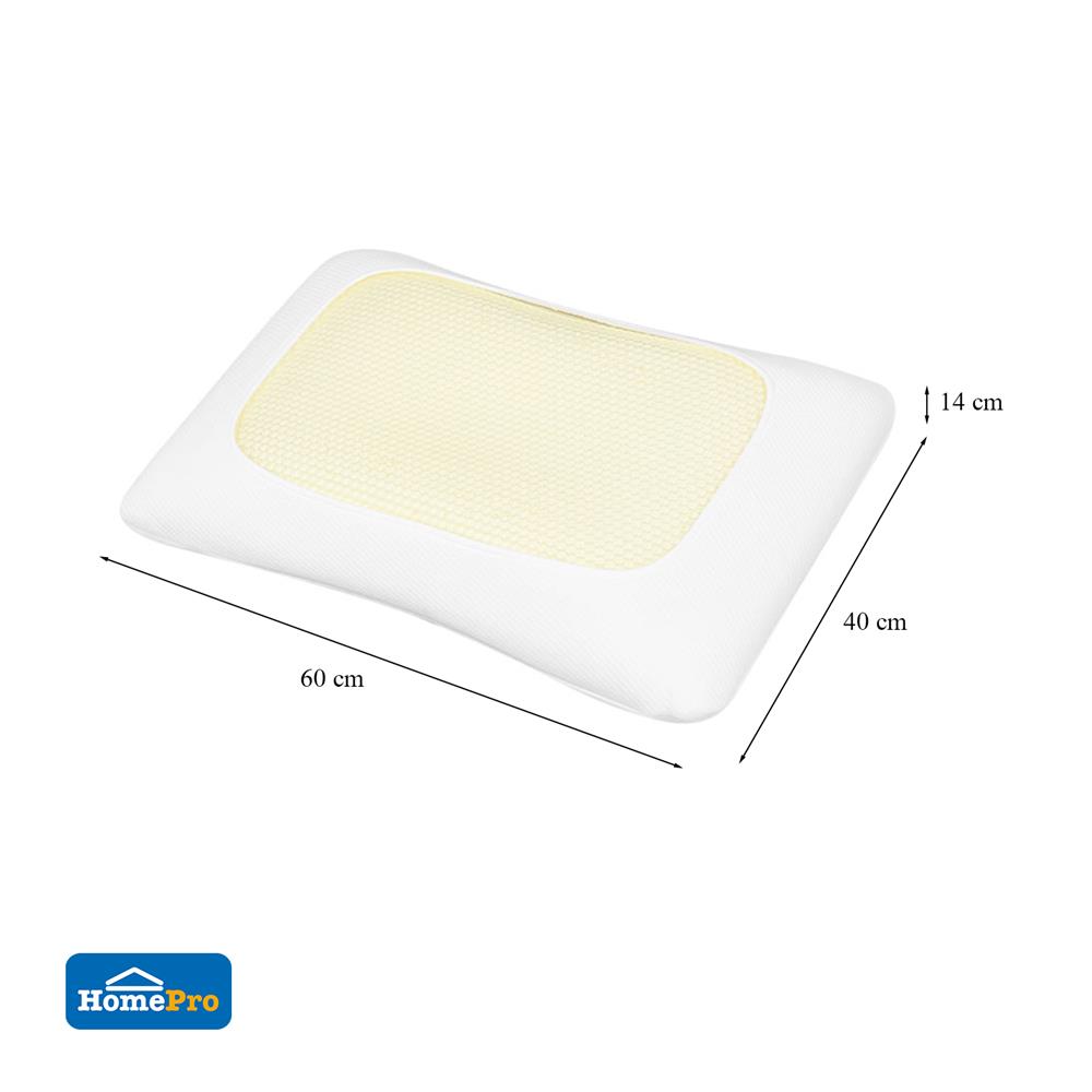 หมอนสุขภาพ เมมโมรี่โฟม HOME LIVING STYLE COOLING BLISS สีขาว