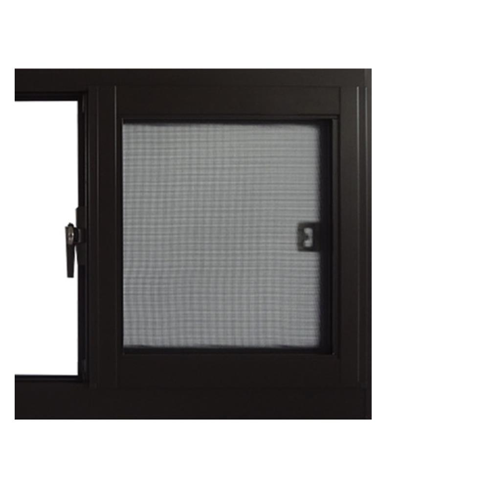 หน้าต่างบานเลื่อน อะลูมิเนียม S-S มุ้ง SANKYOALUMI J-TRUST VENTILATION 80X50 ซม. สีน้ำตาล