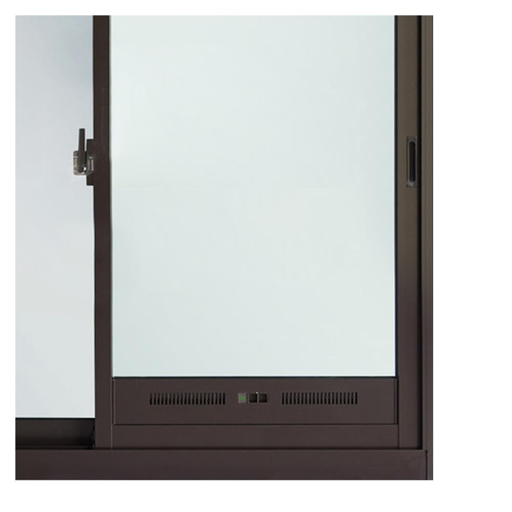 หน้าต่างAluminum บานเลื่อน S-S มุ้ง J-TRUST 120x110 ซม. สีน้ำตาล