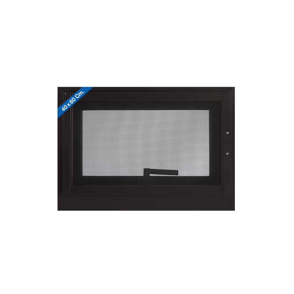 หน้าต่างAluminum กระทุ้ง มุ้ง J-TRUST 60x40 ซม. สีน้ำตาล