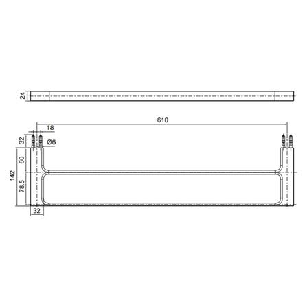 ราวแขวนผ้า KOHLER K-9123X-CP สีโครม_1