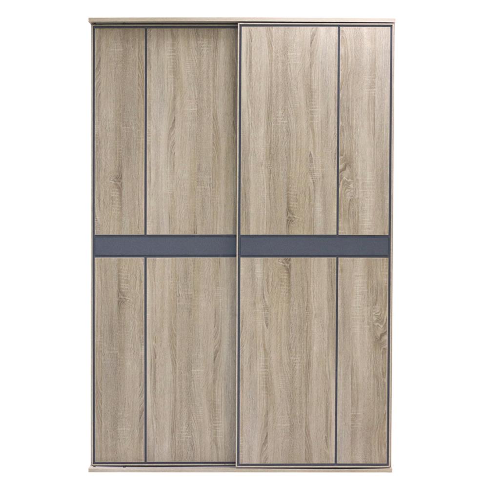 ตู้เสื้อผ้าบานเลื่อน BURO AMPLE WSE-140 140 ซม. สีโซลิดโอ๊ค