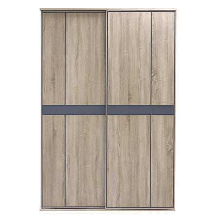 ตู้เสื้อผ้าบานเลื่อน BURO AMPLE WSE-140 140 ซม. สีโซลิดโอ๊ค