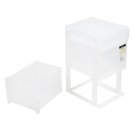 ชั้นลิ้นชักเล็ก 3 ชั้น DKW HH-463/2-1S 17x21.2x33 ซม. สีขาว/ใส_2